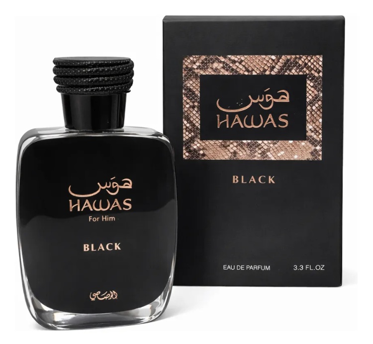 Rasasi Hawas Black Eau de Parfum Masculino 100ml